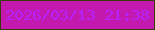 文字の大きさ：5、枠の色：373b08、背景の色：c319ae、文字の色：b522fd 無料ブログパーツのブログ時計