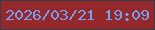 文字の大きさ：1、枠の色：373c49、背景の色：94282b、文字の色：789ef1 無料ブログパーツのブログ時計