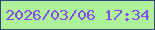文字の大きさ：2、枠の色：374474、背景の色：adf19a、文字の色：864bec 無料ブログパーツのブログ時計