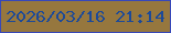 文字の大きさ：2、枠の色：3748b9、背景の色：96773e、文字の色：1d4a98 無料ブログパーツのブログ時計