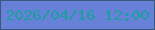 文字の大きさ：1、枠の色：375a7c、背景の色：6881d8、文字の色：1a9f9f 無料ブログパーツのブログ時計