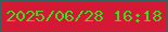 文字の大きさ：3、枠の色：37635c、背景の色：d51834、文字の色：3cdc21 無料ブログパーツのブログ時計