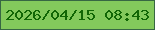 文字の大きさ：1、枠の色：376743、背景の色：83c95c、文字の色：116605 無料ブログパーツのブログ時計