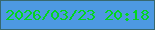 文字の大きさ：5、枠の色：37686f、背景の色：4d99e2、文字の色：02d61f 無料ブログパーツのブログ時計