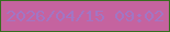 文字の大きさ：1、枠の色：376d1f、背景の色：c5639f、文字の色：a176c5 無料ブログパーツのブログ時計