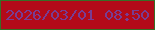 文字の大きさ：5、枠の色：376e26、背景の色：b30a19、文字の色：783d93 無料ブログパーツのブログ時計