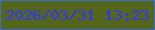 文字の大きさ：1、枠の色：3770c9、背景の色：53661b、文字の色：3034fb 無料ブログパーツのブログ時計