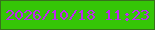 文字の大きさ：5、枠の色：37721c、背景の色：35c607、文字の色：be27f0 無料ブログパーツのブログ時計