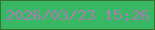 文字の大きさ：2、枠の色：37732d、背景の色：38b864、文字の色：ad7bb4 無料ブログパーツのブログ時計
