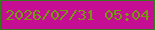 文字の大きさ：1、枠の色：377b1c、背景の色：c60e94、文字の色：769a0f 無料ブログパーツのブログ時計