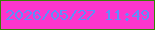 文字の大きさ：2、枠の色：378204、背景の色：fc35cd、文字の色：5c90f9 無料ブログパーツのブログ時計