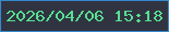 文字の大きさ：1、枠の色：3789cf、背景の色：303441、文字の色：58df93 無料ブログパーツのブログ時計
