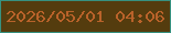 文字の大きさ：2、枠の色：379180、背景の色：543c0e、文字の色：b9622a 無料ブログパーツのブログ時計