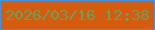 文字の大きさ：4、枠の色：3796f0、背景の色：d65b0c、文字の色：6a9f5c 無料ブログパーツのブログ時計