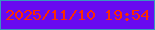文字の大きさ：3、枠の色：3797c0、背景の色：690af0、文字の色：fc2a02 無料ブログパーツのブログ時計