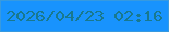 文字の大きさ：5、枠の色：379adf、背景の色：1893fd、文字の色：18798e 無料ブログパーツのブログ時計
