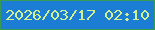 文字の大きさ：1、枠の色：379c53、背景の色：1c7dd5、文字の色：cff093 無料ブログパーツのブログ時計