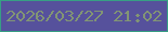 文字の大きさ：1、枠の色：379f84、背景の色：56519c、文字の色：829574 無料ブログパーツのブログ時計