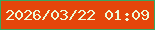 文字の大きさ：3、枠の色：37a761、背景の色：e4460a、文字の色：ecfad8 無料ブログパーツのブログ時計