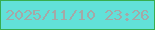 文字の大きさ：1、枠の色：37ae4f、背景の色：62e1d9、文字の色：a5a8a7 無料ブログパーツのブログ時計