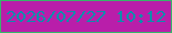 文字の大きさ：4、枠の色：37b56a、背景の色：b91eaa、文字の色：0d8eab 無料ブログパーツのブログ時計