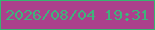 文字の大きさ：5、枠の色：37b571、背景の色：ab408c、文字の色：3fb37c 無料ブログパーツのブログ時計