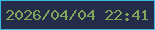 文字の大きさ：3、枠の色：37b8de、背景の色：252c4a、文字の色：80a759 無料ブログパーツのブログ時計