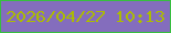 文字の大きさ：3、枠の色：37be40、背景の色：846dbd、文字の色：acbb03 無料ブログパーツのブログ時計