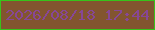 文字の大きさ：4、枠の色：37c31a、背景の色：82552f、文字の色：874796 無料ブログパーツのブログ時計