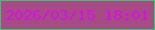 文字の大きさ：4、枠の色：37c570、背景の色：a64b85、文字の色：d513e1 無料ブログパーツのブログ時計