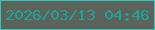 文字の大きさ：5、枠の色：37c5b9、背景の色：5b635b、文字の色：1ba598 無料ブログパーツのブログ時計