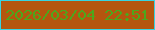 文字の大きさ：5、枠の色：37d4e1、背景の色：b4560f、文字の色：4ca71c 無料ブログパーツのブログ時計
