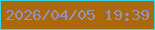 文字の大きさ：5、枠の色：37d6e3、背景の色：ac680d、文字の色：8f95c9 無料ブログパーツのブログ時計