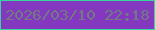 文字の大きさ：1、枠の色：37d79b、背景の色：8437bf、文字の色：6f7a83 無料ブログパーツのブログ時計