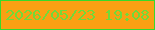 文字の大きさ：1、枠の色：37d92b、背景の色：faa013、文字の色：71da39 無料ブログパーツのブログ時計