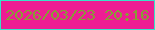 文字の大きさ：2、枠の色：37e3c8、背景の色：ed1d93、文字の色：889c36 無料ブログパーツのブログ時計