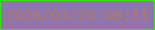 文字の大きさ：1、枠の色：37e419、背景の色：8e76ac、文字の色：ae786b 無料ブログパーツのブログ時計