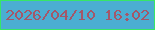 文字の大きさ：5、枠の色：37e667、背景の色：4baed2、文字の色：a45769 無料ブログパーツのブログ時計
