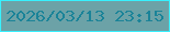 文字の大きさ：2、枠の色：37f1ff、背景の色：6ca2a7、文字の色：1a8398 無料ブログパーツのブログ時計