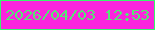 文字の大きさ：4、枠の色：37f76b、背景の色：fa25dd、文字の色：54e874 無料ブログパーツのブログ時計