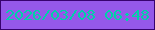 文字の大きさ：5、枠の色：38026f、背景の色：9558e9、文字の色：00d1a8 無料ブログパーツのブログ時計
