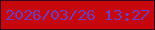 文字の大きさ：5、枠の色：38061c、背景の色：c6070b、文字の色：713abb 無料ブログパーツのブログ時計