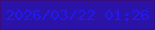 文字の大きさ：5、枠の色：380c7e、背景の色：2a13a6、文字の色：2418f2 無料ブログパーツのブログ時計