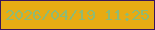 文字の大きさ：4、枠の色：38145c、背景の色：e7ab14、文字の色：8eba75 無料ブログパーツのブログ時計