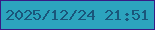 文字の大きさ：1、枠の色：381a85、背景の色：2ca4be、文字の色：1a567b 無料ブログパーツのブログ時計