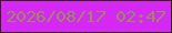 文字の大きさ：3、枠の色：381c16、背景の色：d528f4、文字の色：9b8c5a 無料ブログパーツのブログ時計