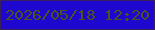 文字の大きさ：4、枠の色：38215d、背景の色：1e08d0、文字の色：4b531f 無料ブログパーツのブログ時計