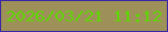 文字の大きさ：1、枠の色：3826a7、背景の色：9d9159、文字の色：60d504 無料ブログパーツのブログ時計