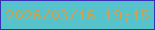 文字の大きさ：2、枠の色：3830b2、背景の色：56c2cc、文字の色：c8a359 無料ブログパーツのブログ時計