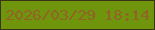 文字の大きさ：5、枠の色：383414、背景の色：6e950c、文字の色：936227 無料ブログパーツのブログ時計